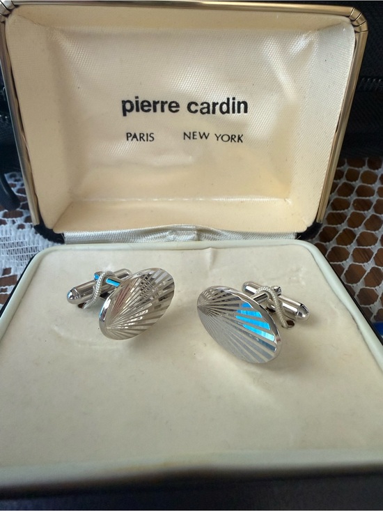 Pierre Cardin Other - Pierre Cardin Silver Oval Cufflinks